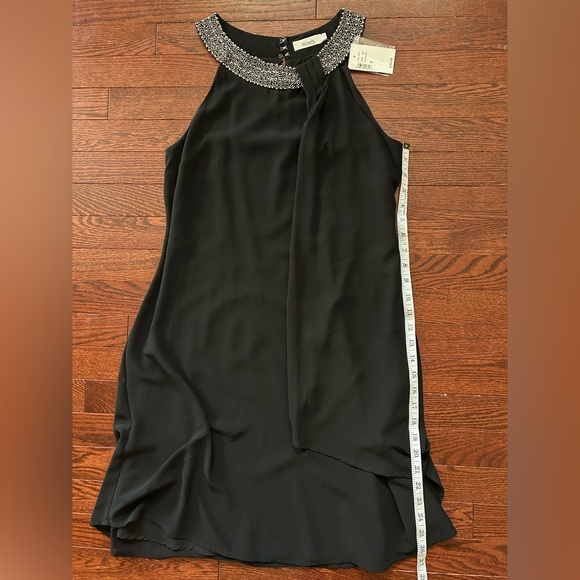 BNWT Rickis Black A Line Chiffon Flowy Holiday Dress size 0 - Picture 6 of 8